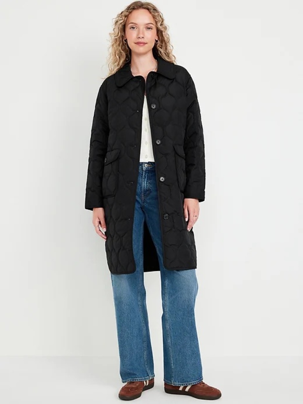 Old Navy Quilted Long Jacket